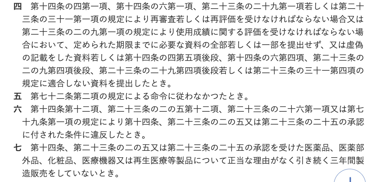 承認条項の変更について